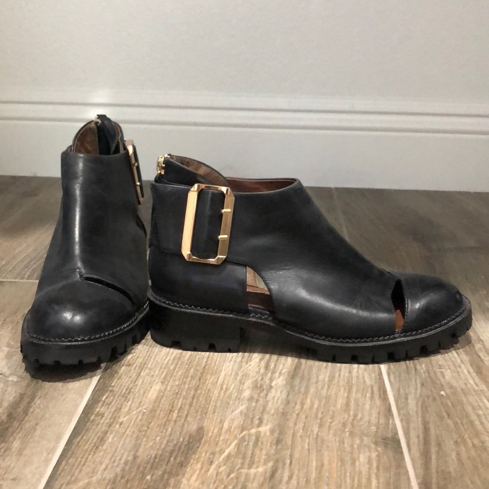 Jeffrey Campbell black ankle boots